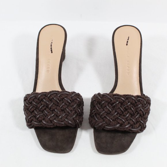 Veronica Beard Kerra Slide Sandal - Expresso Brown 6.5M - Picture 3 of 5